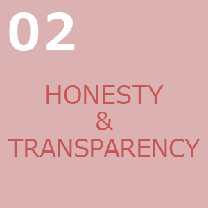 02.HONESTY & TRANSPARENCY-正直さと透明性
